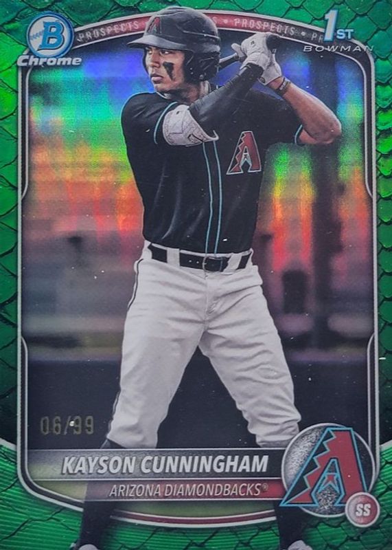 2025 Bowman Draft #BDC-84 Chrome - Green Reptilian Refractor /99 (1st)