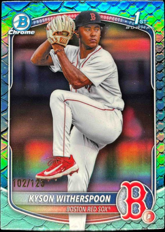 2025 Bowman Draft #BDC-29 Chrome - Aqua Reptilian Refractor /125 (1st)