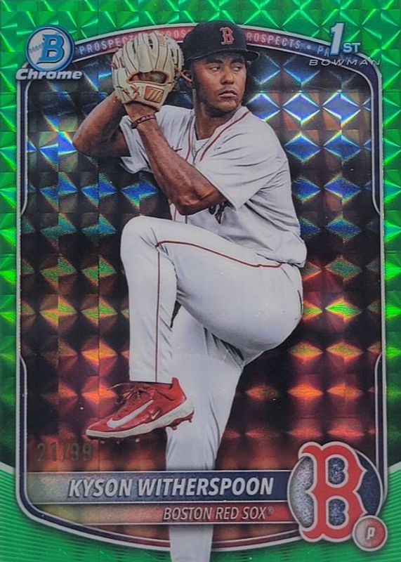 2025 Bowman Draft #BDC-29 Chrome - Green Geometric Refractor /99 (1st)