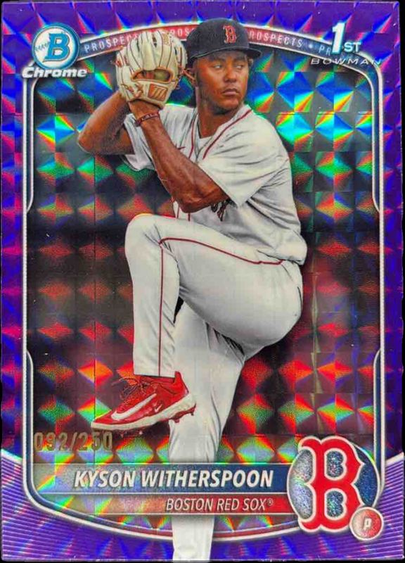 2025 Bowman Draft #BDC-29 Chrome - Purple Geometric Refractor /250 (1st)