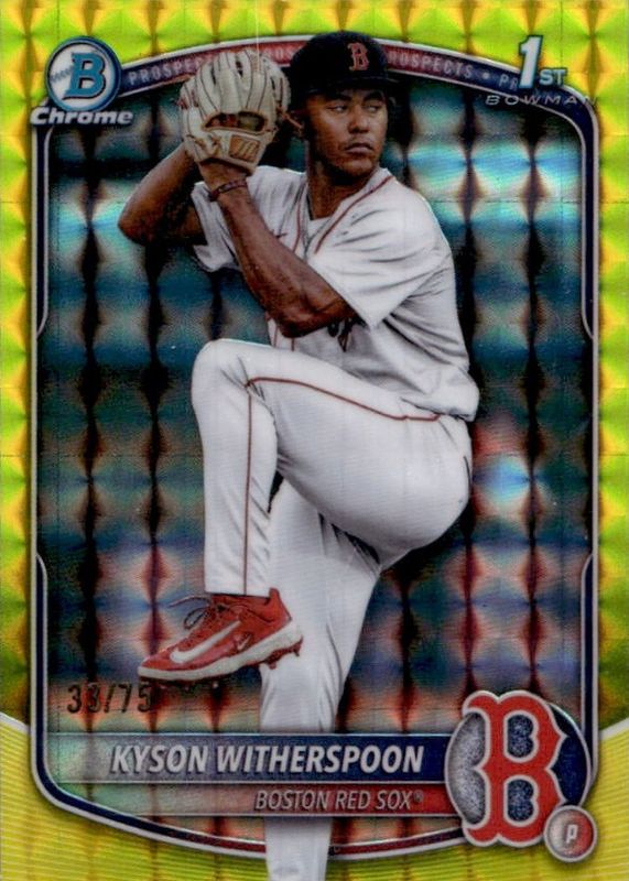 2025 Bowman Draft #BDC-29 Chrome - Yellow Geometric Refractor /75 (1st)