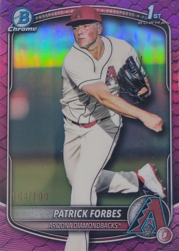 2025 Bowman Draft #BDC-89 Chrome - Fuchsia Reptilian Refractor /199 (1st)