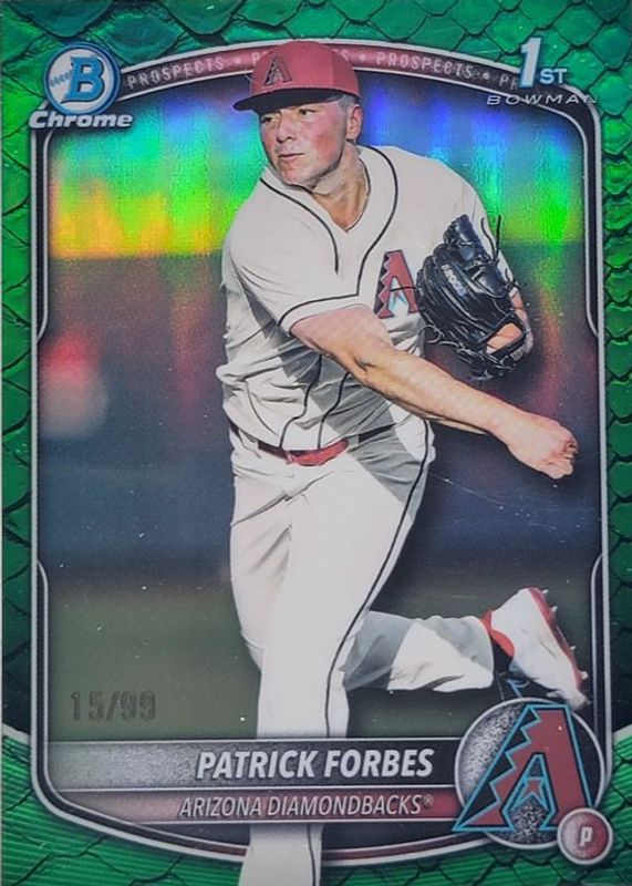 2025 Bowman Draft #BDC-89 Chrome - Green Reptilian Refractor /99 (1st)