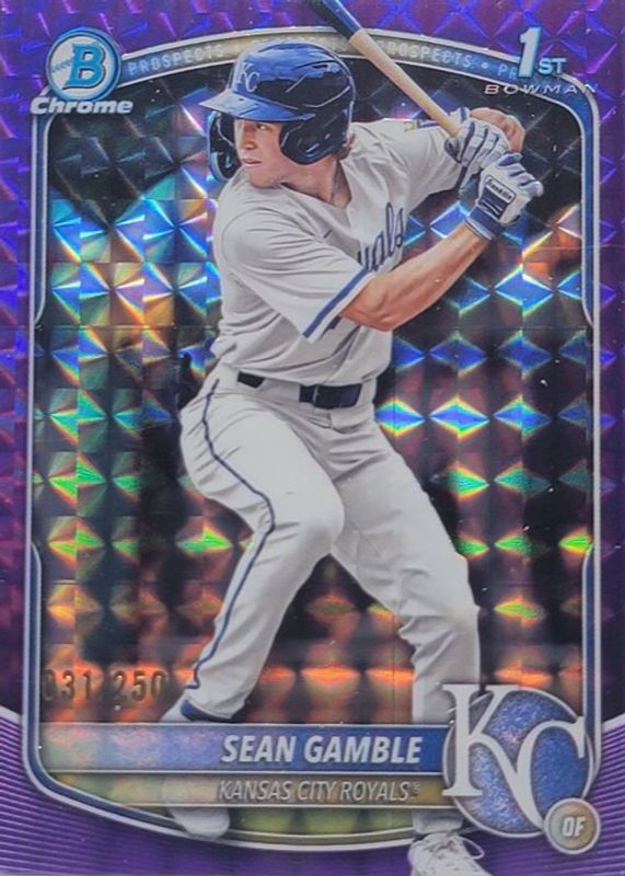 2025 Bowman Draft #BDC-178 Chrome - Purple Geometric Refractor /250 (1st)