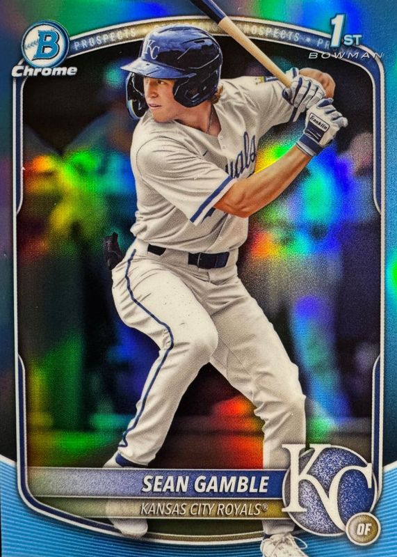 2025 Bowman Draft #BDC-178 Chrome - Sky Blue Refractor (1st)