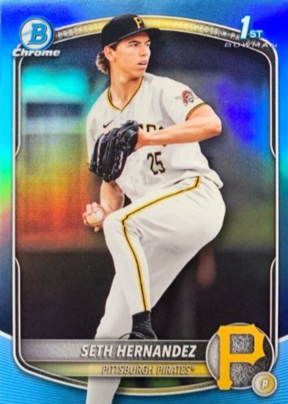 2025 Bowman Draft #BDC-25 Chrome - Sky Blue Refractor (1st)