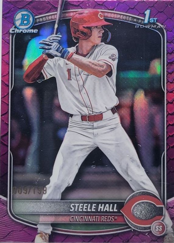 2025 Bowman Draft #BDC-20 Chrome - Fuchsia Reptilian Refractor /199 (1st)