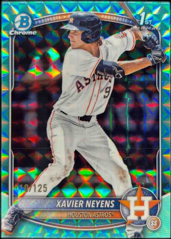 2025 Bowman Draft #BDC-2 Chrome - Aqua Geometric Refractor /125 (1st)