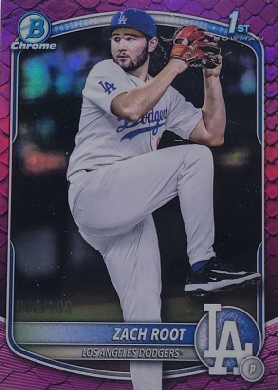 2025 Bowman Draft #BDC-22 Chrome - Fuchsia Reptilian Refractor /199 (1st)