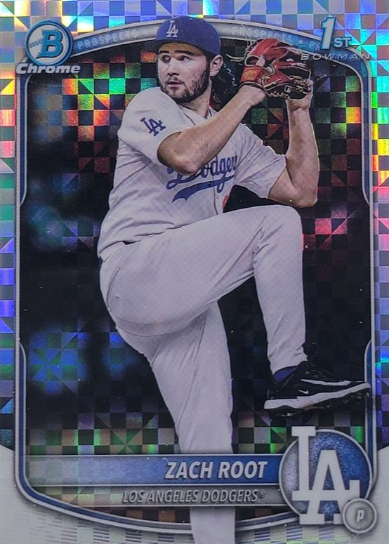 Zach Root 2025 Bowman Draft #BDC-22 Chrome - X-Fractor (1st) Price 