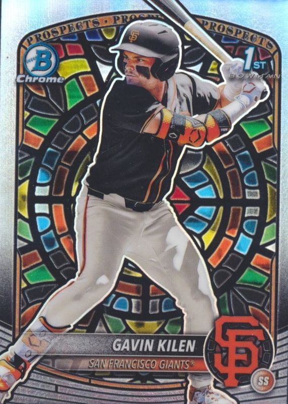 2025 Bowman Draft #BDC-40 Chrome Etched in Glass Variation /(SSP) (1st)