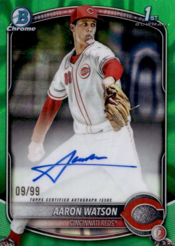 2025 Bowman Draft #CPA-AW Chrome Prospect Auto - Green Lava Refractor /99 (1st)