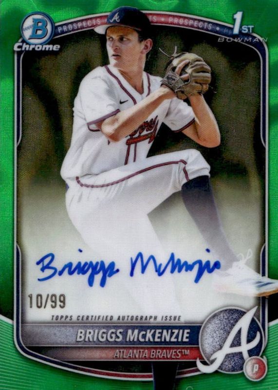 2025 Bowman Draft #CPA-BM Chrome Prospect Auto - Green Lava Refractor /99 (1st)
