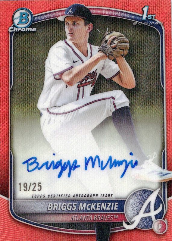 2025 Bowman Draft #CPA-BM Chrome Prospect Auto - Orange Wave Refractor /25 (1st)