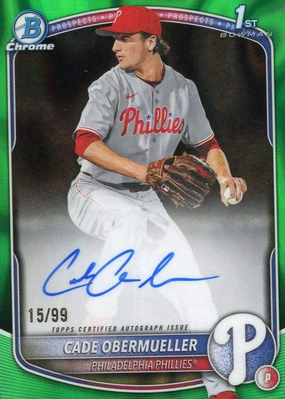 2025 Bowman Draft #CPA-CO Chrome Prospect Auto - Green Lava Refractor /99 (1st)