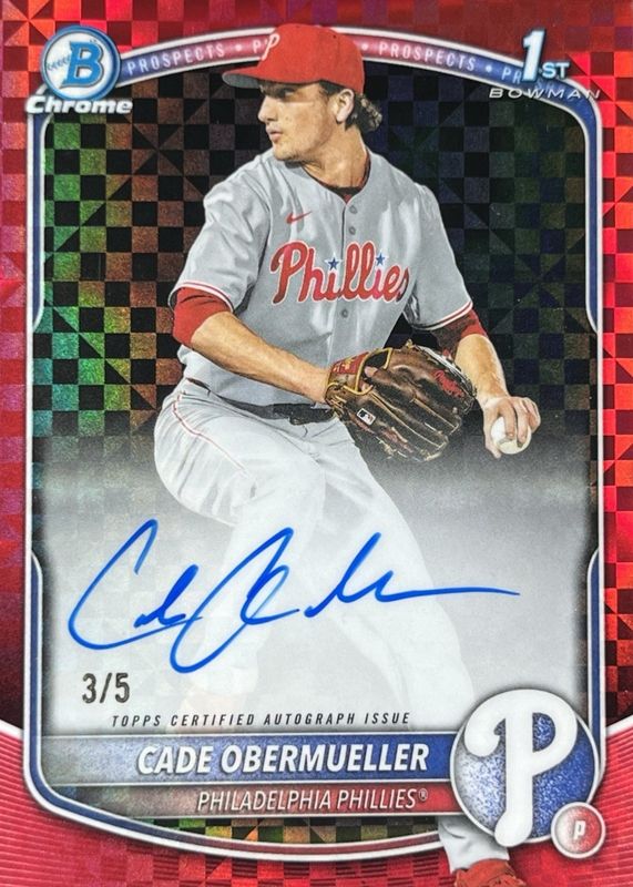 2025 Bowman Draft #CPA-CO Chrome Prospect Auto - Red X-Fractor /5 (1st)