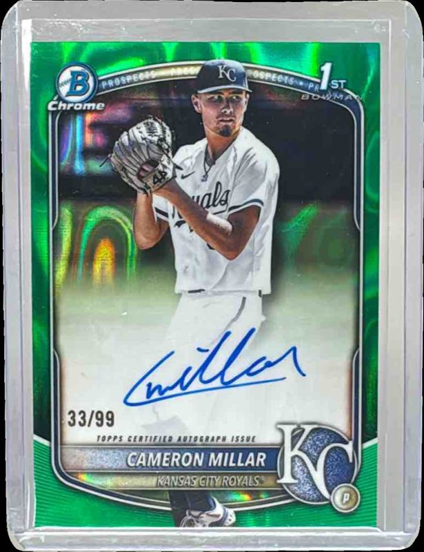 2025 Bowman Draft #CPA-CMI Chrome Prospect Auto - Green Lava Refractor /99 (1st)