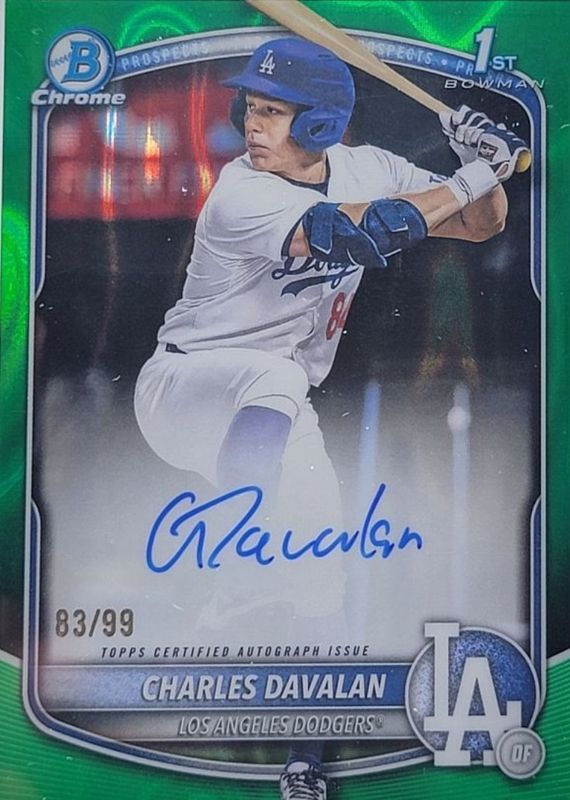 2025 Bowman Draft #CPA-CD Chrome Prospect Auto - Green Lava Refractor /99 (1st)