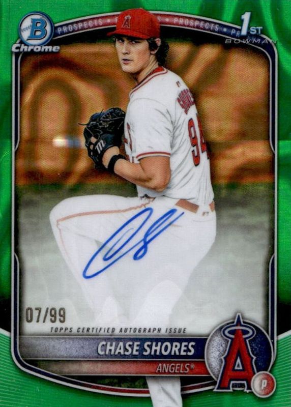2025 Bowman Draft #CPA-CS Chrome Prospect Auto - Green Lava Refractor /99 (1st)