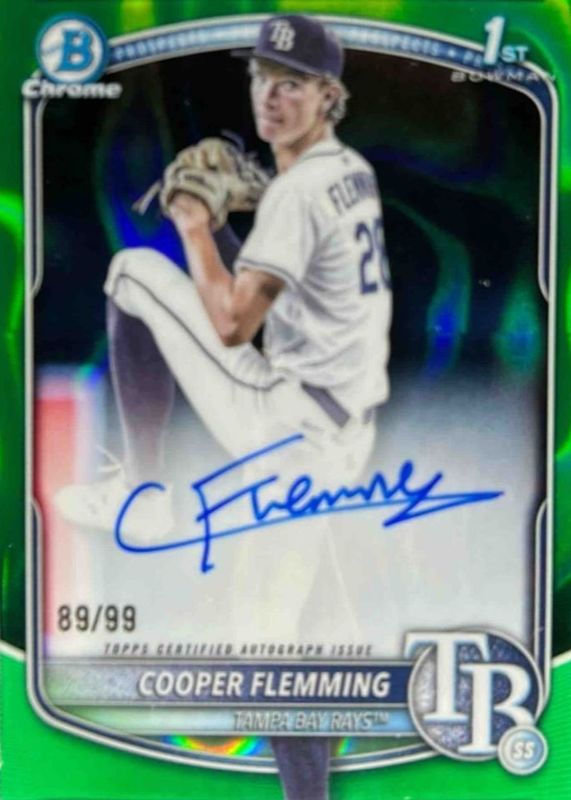 2025 Bowman Draft #CPA-CF Chrome Prospect Auto - Green Lava Refractor /99 (1st)