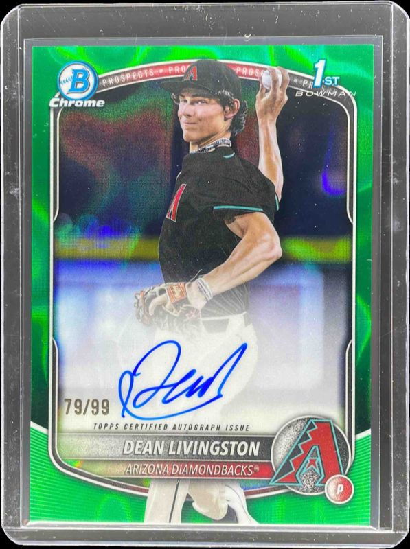 2025 Bowman Draft #CPA-DL Chrome Prospect Auto - Green Lava Refractor /99 (1st)
