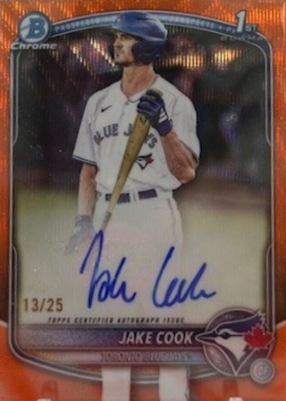 2025 Bowman Draft #CPA-JC Chrome Prospect Auto - Orange Wave Refractor /25 (1st)
