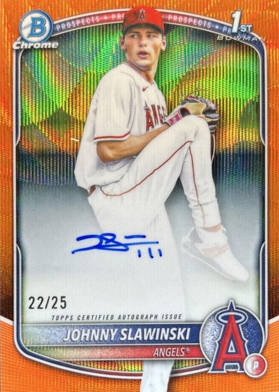 2025 Bowman Draft #CPA-JS Chrome Prospect Auto - Orange Wave Refractor /25 (1st)