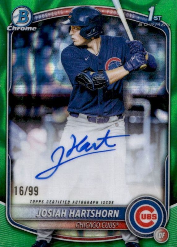 2025 Bowman Draft #CPA-JHA Chrome Prospect Auto - Green Lava Refractor /99 (1st)