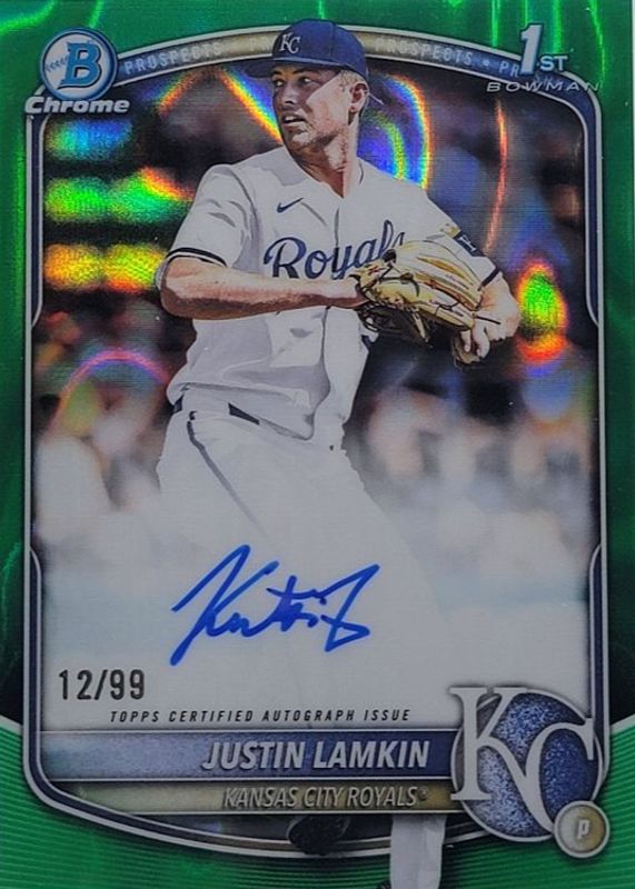 2025 Bowman Draft #CPA-JLA Chrome Prospect Auto - Green Lava Refractor /99 (1st)