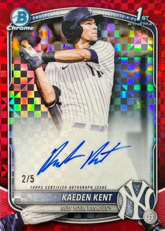 2025 Bowman Draft #CPA-KKE Chrome Prospect Auto - Red X-Fractor /5 (1st)