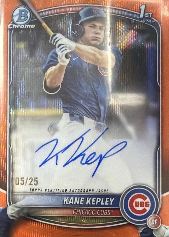 2025 Bowman Draft #CPA-KK Chrome Prospect Auto - Orange Wave Refractor /25 (1st)