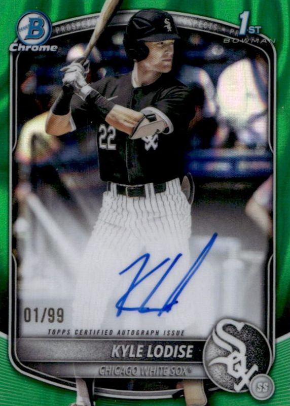 2025 Bowman Draft #CPA-KL Chrome Prospect Auto - Green Lava Refractor /99 (1st)