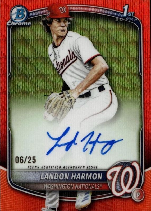 2025 Bowman Draft #CPA-LH Chrome Prospect Auto - Orange Wave Refractor /25 (1st)