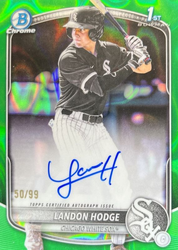 2025 Bowman Draft #CPA-LHO Chrome Prospect Auto - Green Lava Refractor /99 (1st)
