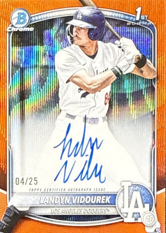 2025 Bowman Draft #CPA-LV Chrome Prospect Auto - Orange Wave Refractor /25 (1st)