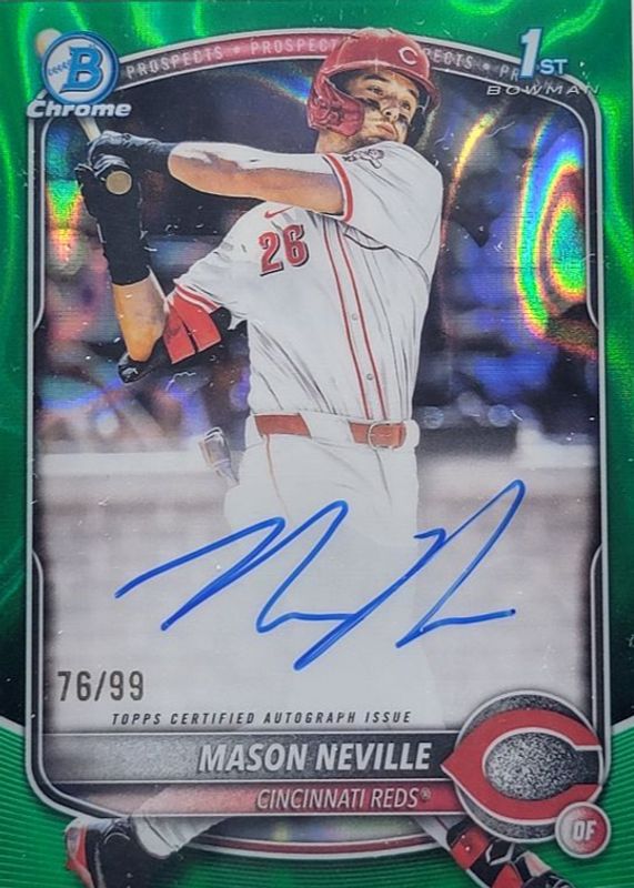 2025 Bowman Draft #CPA-MN Chrome Prospect Auto - Green Lava Refractor /99 (1st)