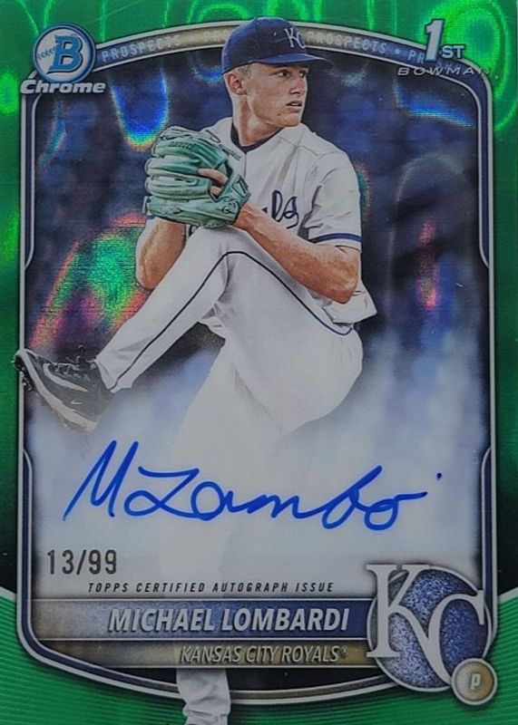 2025 Bowman Draft #CPA-ML Chrome Prospect Auto - Green Lava Refractor /99 (1st)
