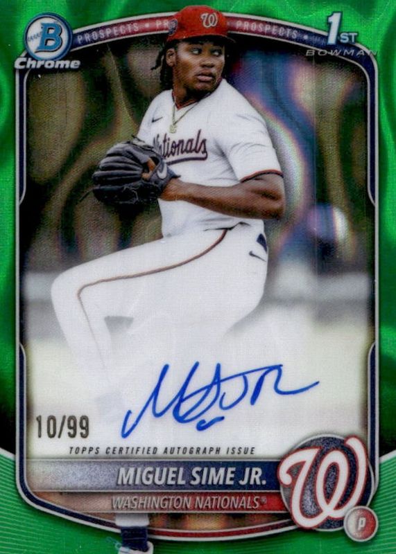 2025 Bowman Draft #CPA-MS Chrome Prospect Auto - Green Lava Refractor /99 (1st)