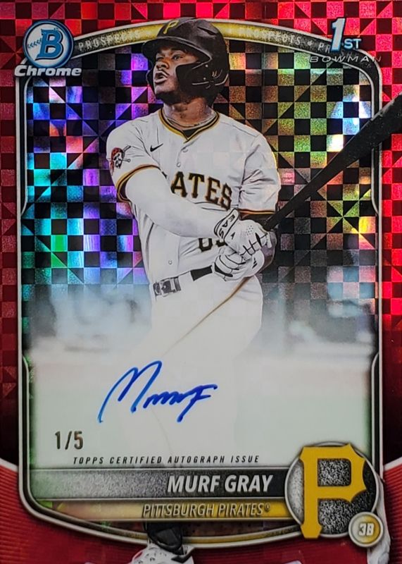 2025 Bowman Draft #CPA-MG Chrome Prospect Auto - Red X-Fractor /5 (1st)