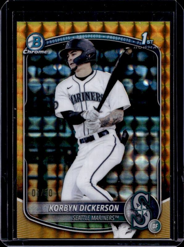 2025 Bowman Draft #BDC-69 Chrome - Gold Geometric Refractor /50
