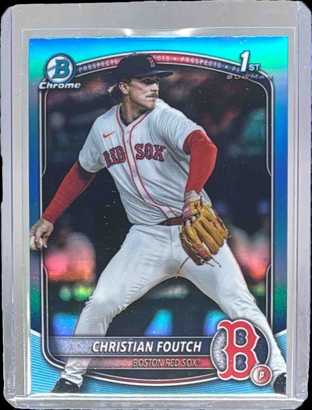 2025 Bowman Draft #BDC-127 Chrome - Sky Blue Refractor
