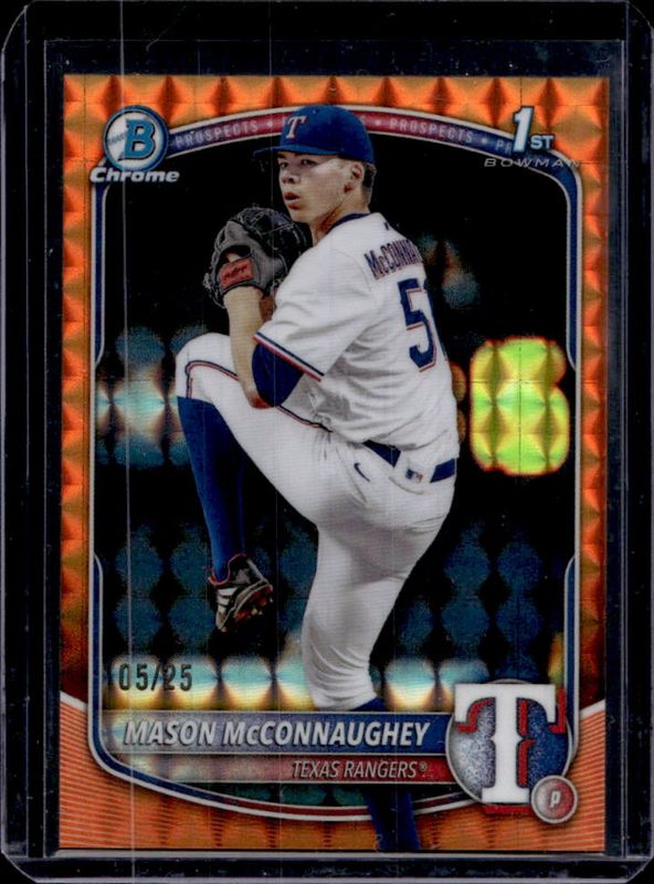 2025 Bowman Draft #BDC-117 Chrome - Orange Geometric Refractor /25