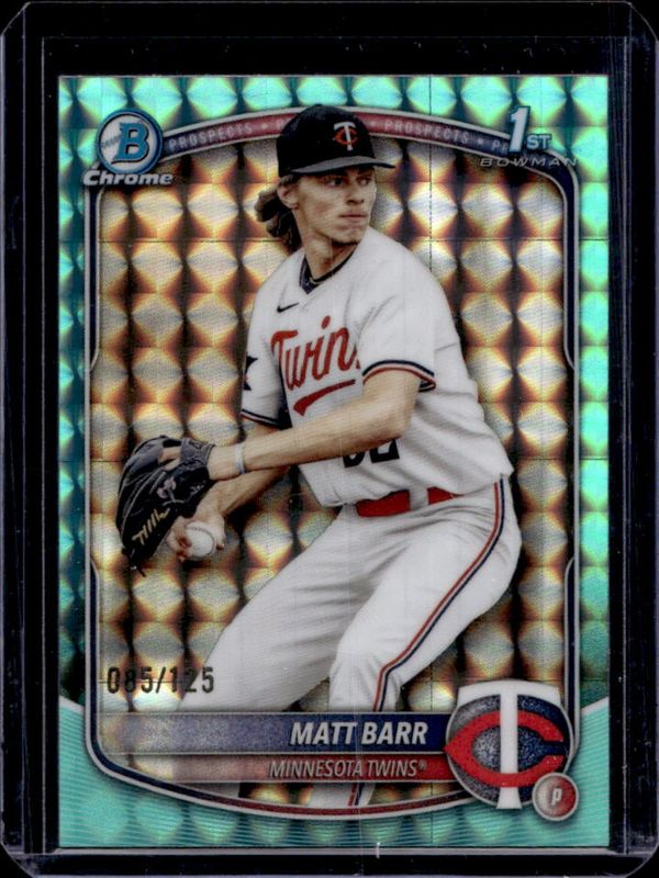 2025 Bowman Draft #BDC-154 Chrome - Aqua Geometric Refractor /125
