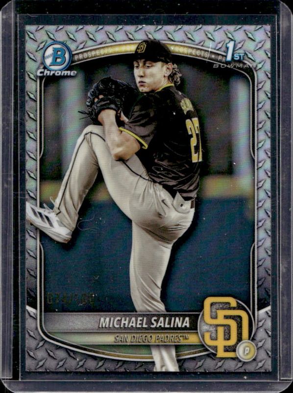 2025 Bowman Draft #BDC-76 Chrome - Steel Metal Refractor /100