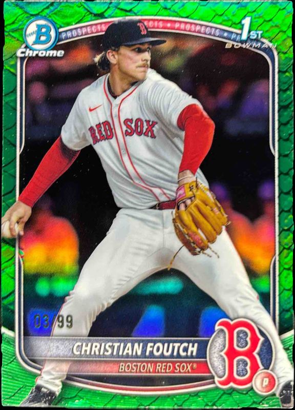 2025 Bowman Draft #BDC-127 Chrome - Green Reptilian Refractor /99