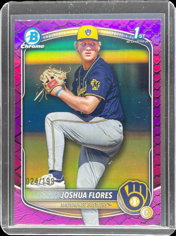 2025 Bowman Draft #BDC-82 Chrome - Fuchsia Reptilian Refractor /199