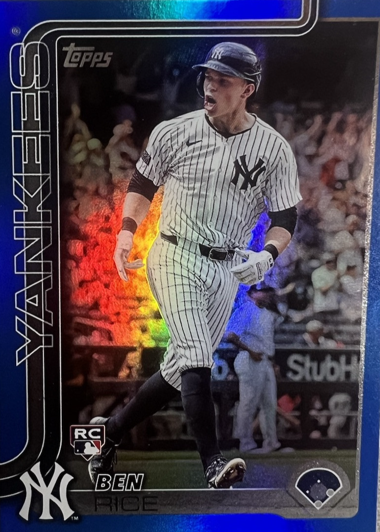 Ben Rice 2025 Topps #337 Blue Rainbow /150 Price Guide - Sports Card ...