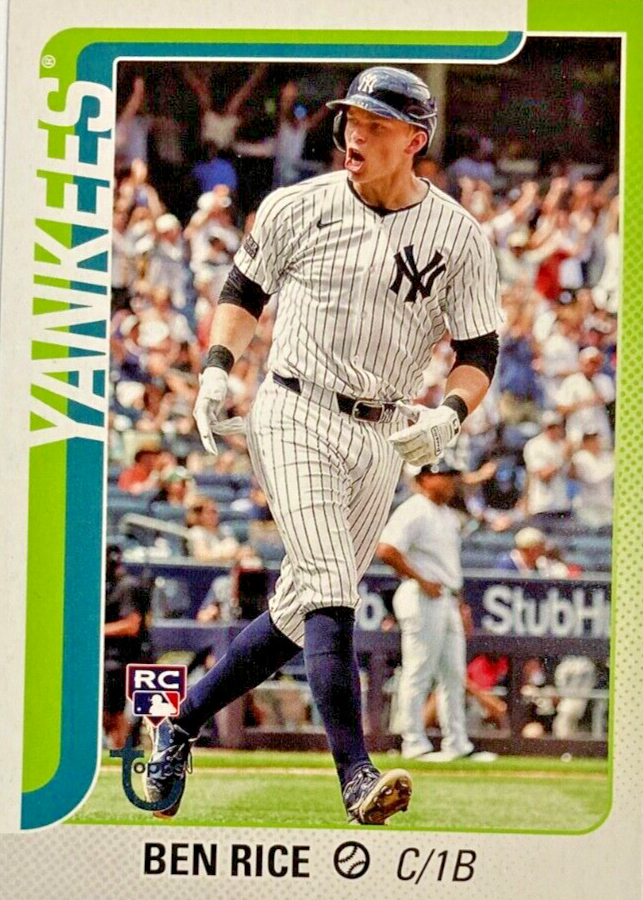 BEN RICE 直筆サイン ながい topps 2025 series1 ヤンキース New York 