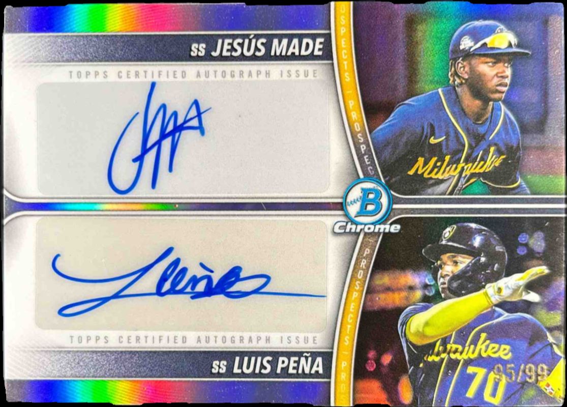 2025 Bowman Draft #PDA-MP Prospect Dual Autographs /99