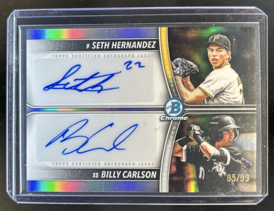 2025 Bowman Draft #PDA-HC Prospect Dual Autographs /99